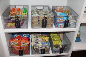 cupboard full of healthy kids snacks
